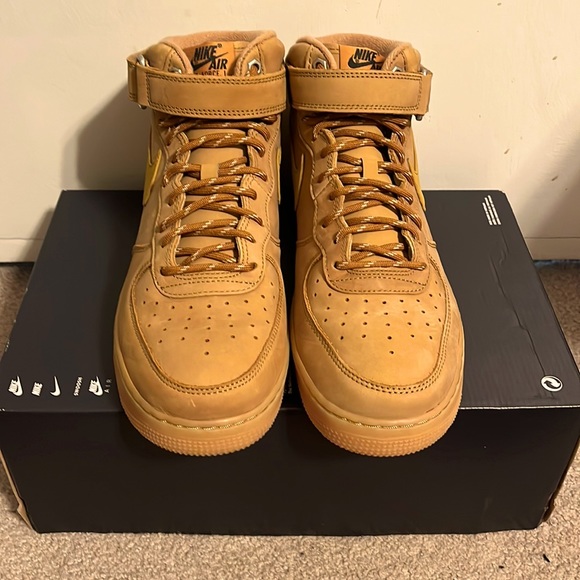 Nike Other - Nike Air Force 1 mid wheat
